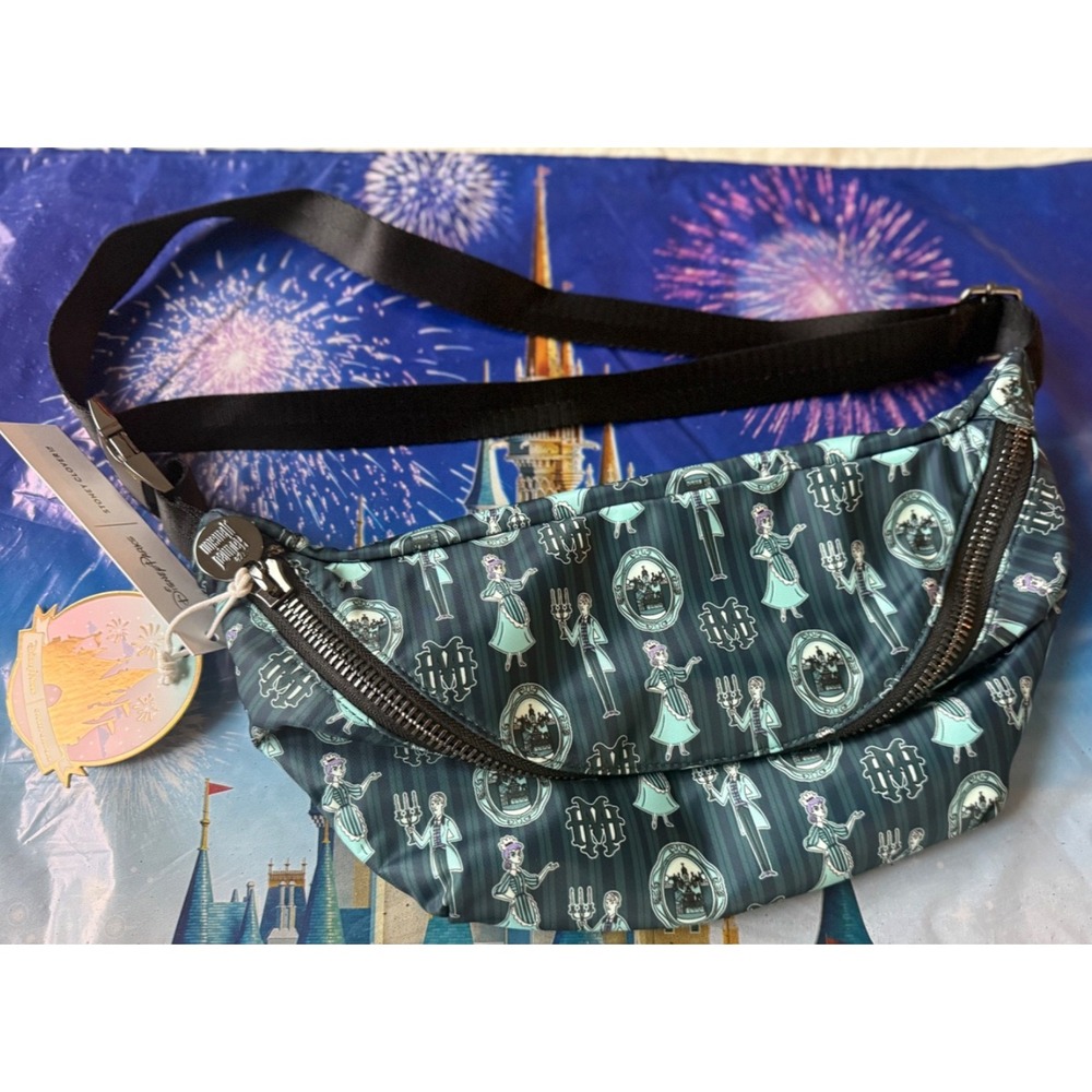 Disney Parks 2026 Stoney Clover Haunted Mansion Cross Body Large Bag Pouch NEW